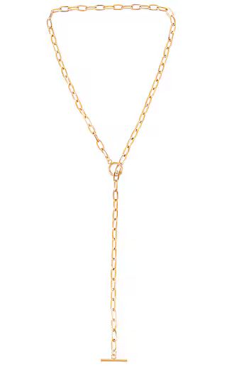 Ellie Vail Deb Toggle Necklace in Metallic Gold. | Revolve Clothing (Global)