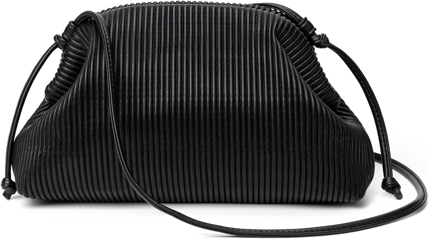 Soft Cloud Clutch Purse for Women, Dumpling Crossbody Bag with Strap | Amazon (US)