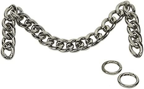 Xiazw DIY Heavy Chunky Aluminum Metal Purse Handle Bag Chain Charms Strap Replacement Handbag Acc... | Amazon (US)