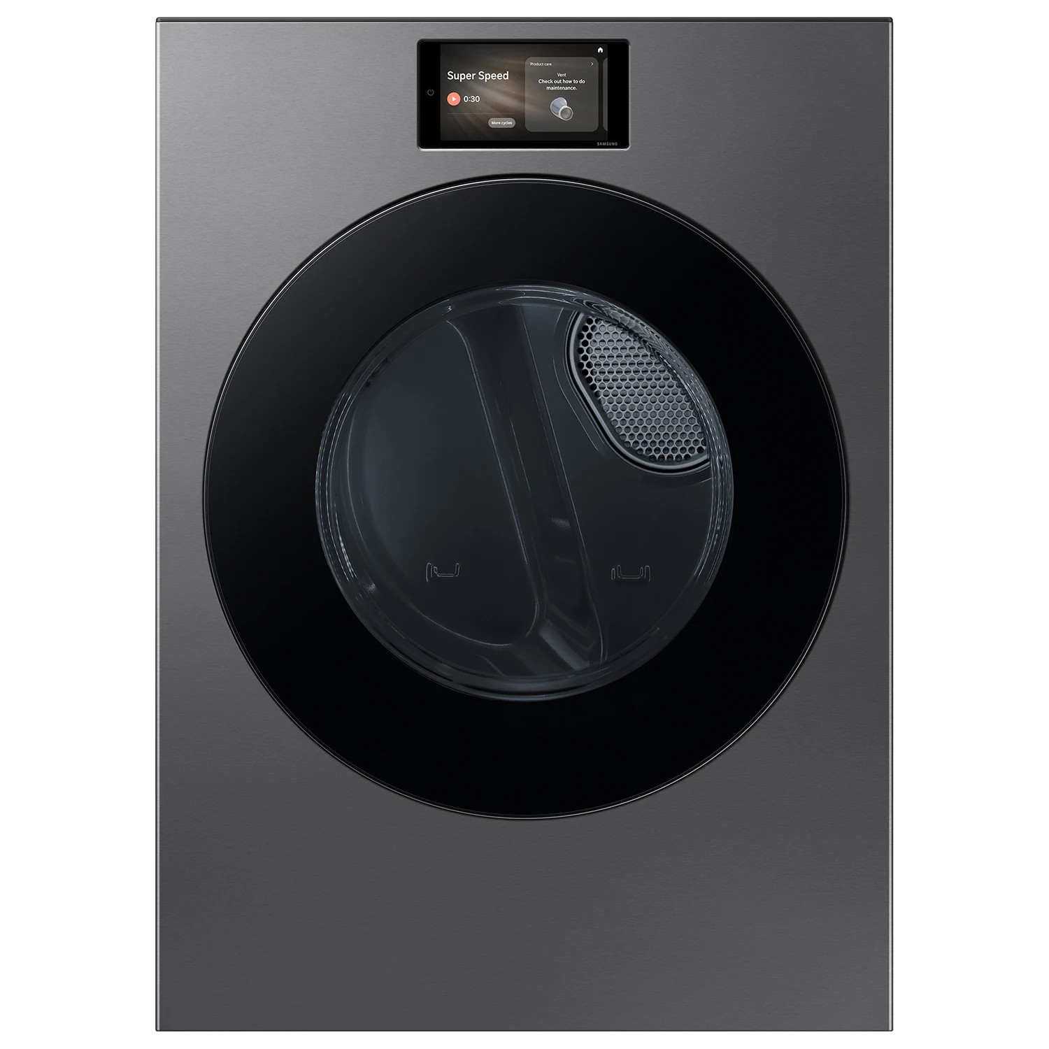 Samsung Bespoke 7.6-cu ft Stackable Vented Gas Dryer with Steam Cycle ( Dark Steel ) | DV90F53AGS | Lowe's