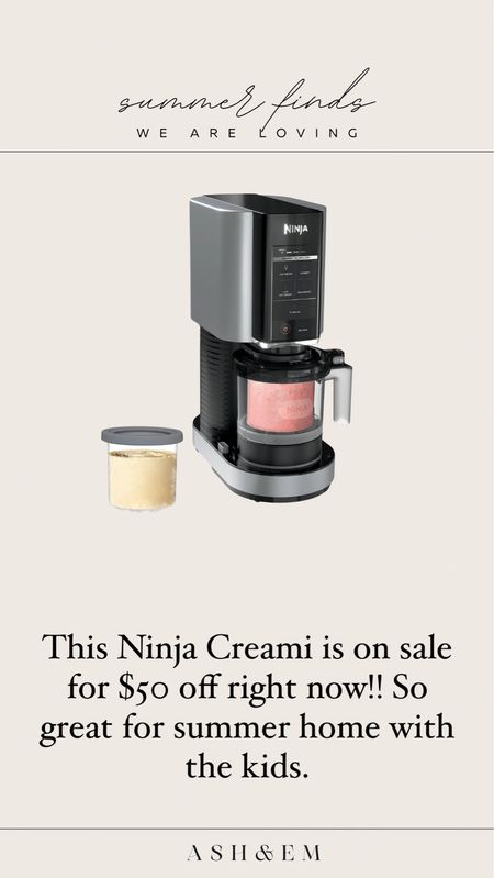 This ninja creami is on sale for $50 off!! Perfect for summer 

#LTKFamily #LTKKids #LTKSaleAlert
