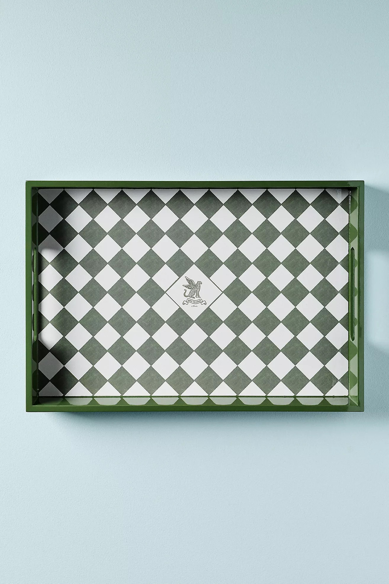Hotel Lacquer Checkered Tray | Anthropologie (US)