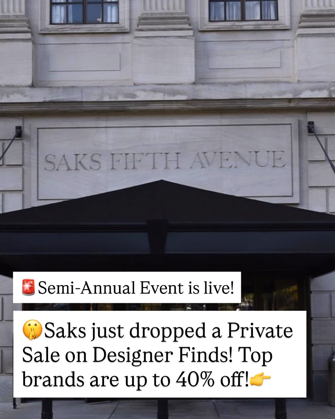 Saks private sale! Link attached! Code SAKSSALE

#LTKMothersDay #LTKstorytime #LTKSeasonal