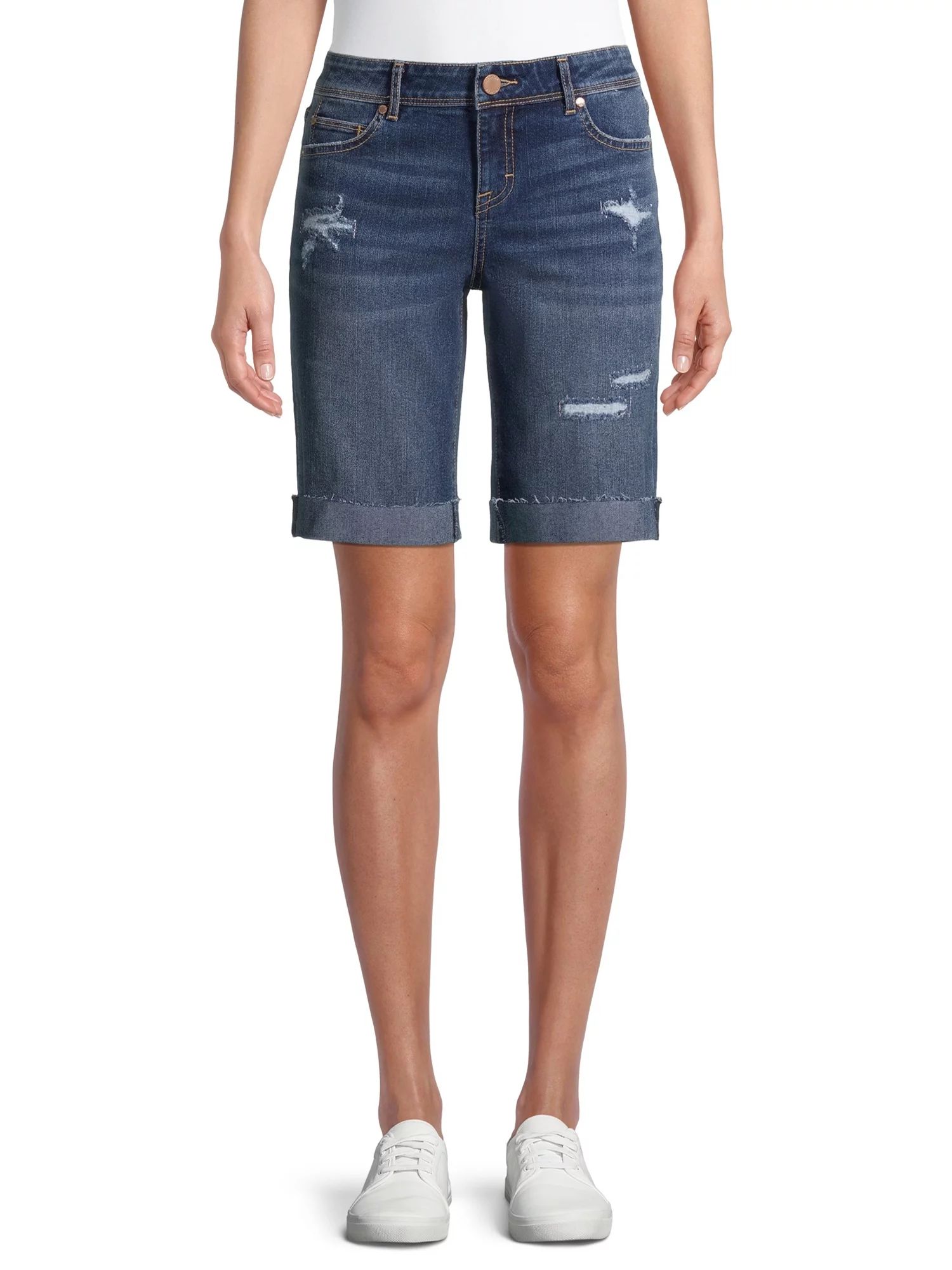 Jordache Women's Slim Bermuda Jean Shorts | Walmart (US)