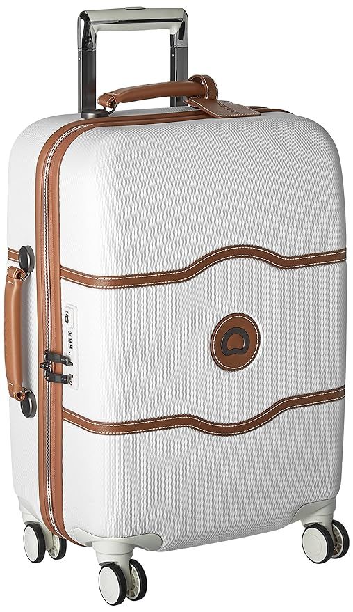 DELSEY Paris Chatelet Hard+ Hardside Carry-on Spinner Suitcase, Champagne White, 21-Inch | Amazon (US)