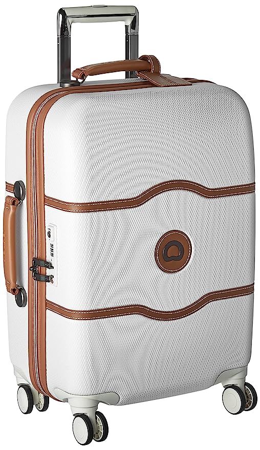 DELSEY Paris Luggage Chatelet Hard+ Carry On Spinner Suitcase Hardcase with Lock, Champagne | Amazon (US)