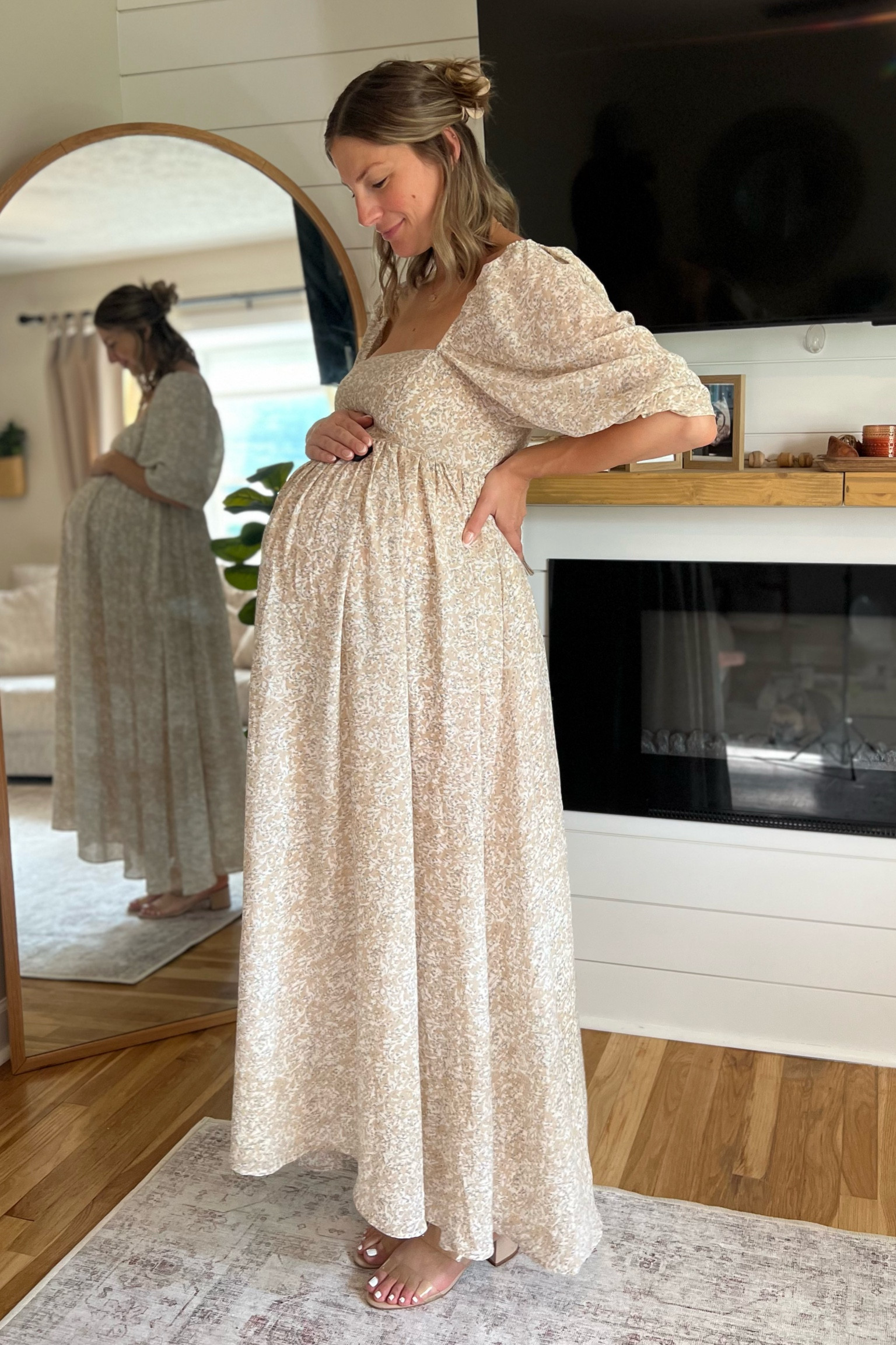 Hello gorgeous! I haven’t seen a dress so beautiful on a bump 🤗 the fit is 👍🏼 the feel is quality, the sleeves are a statement. 🤍

I plan to also wear this for our newborn photos but it would be great for any family photo session or maternity shoot. 

Wearing a medium. The bottom is flowy but the top is tight along the bust. Size up if your busty  

Code: RAERENEA25  will save you money on the fees and anything on  PinkBlush Maternity site. 🔗✨


Maternity dress | bump friendly | postpartum outfit | nursing dress | expecting moms | fall dress | fall outfit | photoshoot dress | family photo dress | maternity outfit

#LTKbaby #LTKbump #LTKstyletip