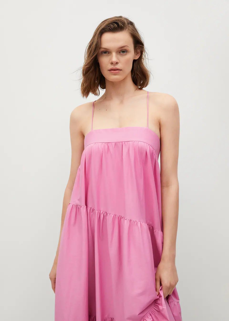 Maxi ruffles dress | MANGO (US)