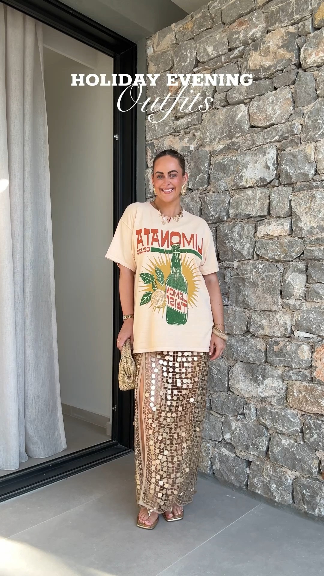 Holiday evening outfits by River Island 🍸🍋✨

I’m a UK SIZE 10, 5ft4 and I’m wearing the following sizes;
Dress - size 10
T-shirt - size medium 
Skirt - size small
Ruffle top - size 10 (comes up big I could have sized down)
Shorts - size 10 (comes up as a lose fit I’d say)

Holiday outfits, summer outfits, holiday wardrobe, outfit ideas, holiday dress, white outfit, lemon outfit, gold sequin, Ibiza outfits 

#LTKsummer #LTKstyletip #LTKdresses