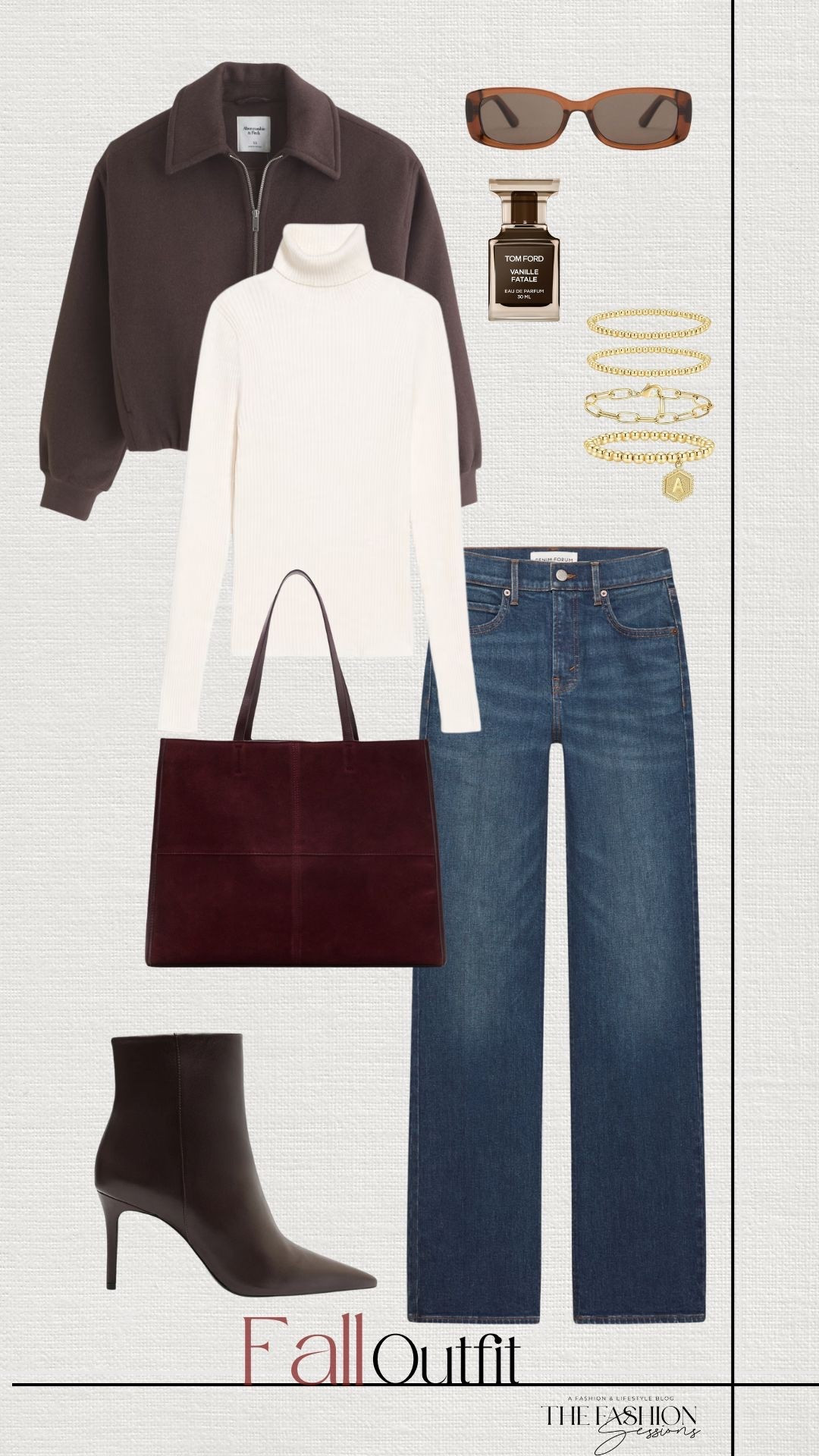 Fall Outfit | Brown zip Up | Cream Turtleneck Long Sleeve | Denim Jeans | Ankle Boots | Suede Bag |

#LTKSeasonal #LTKStyleTip #LTKShoeCrush