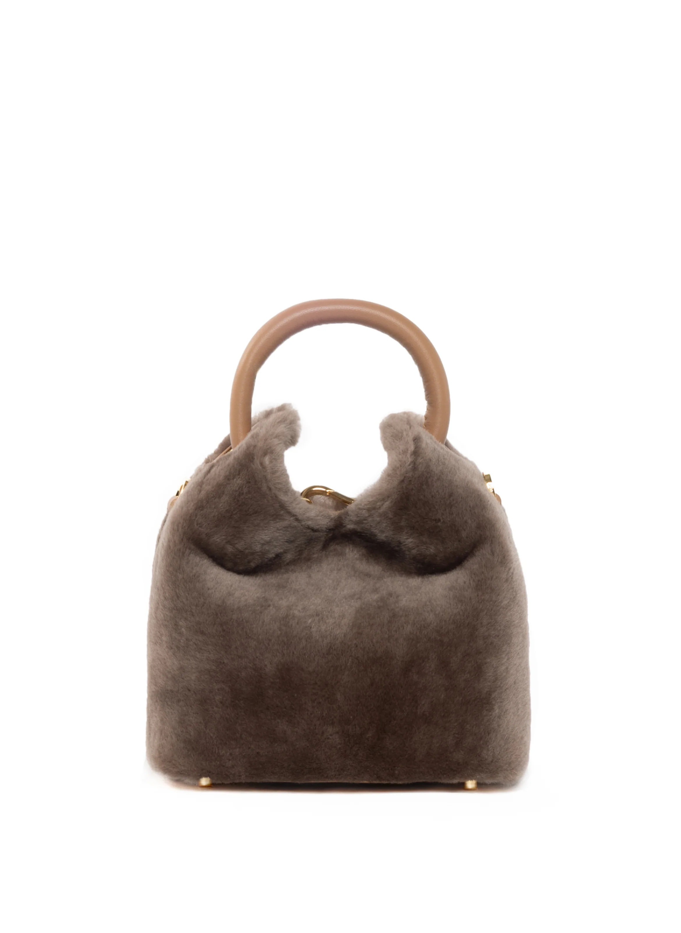 Madeleine Shearling Montone Taupe | Elleme
