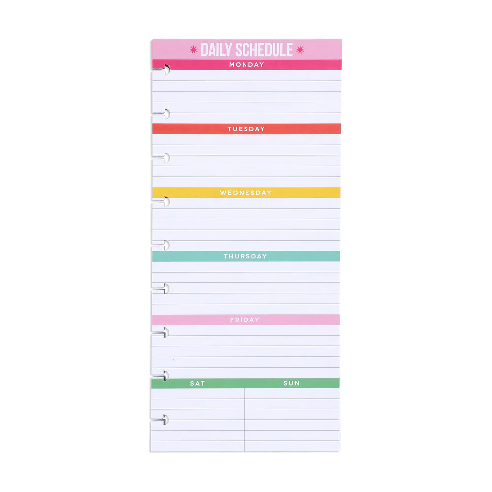 Daily Schedule - Half Sheet - Classic | Happy Planner