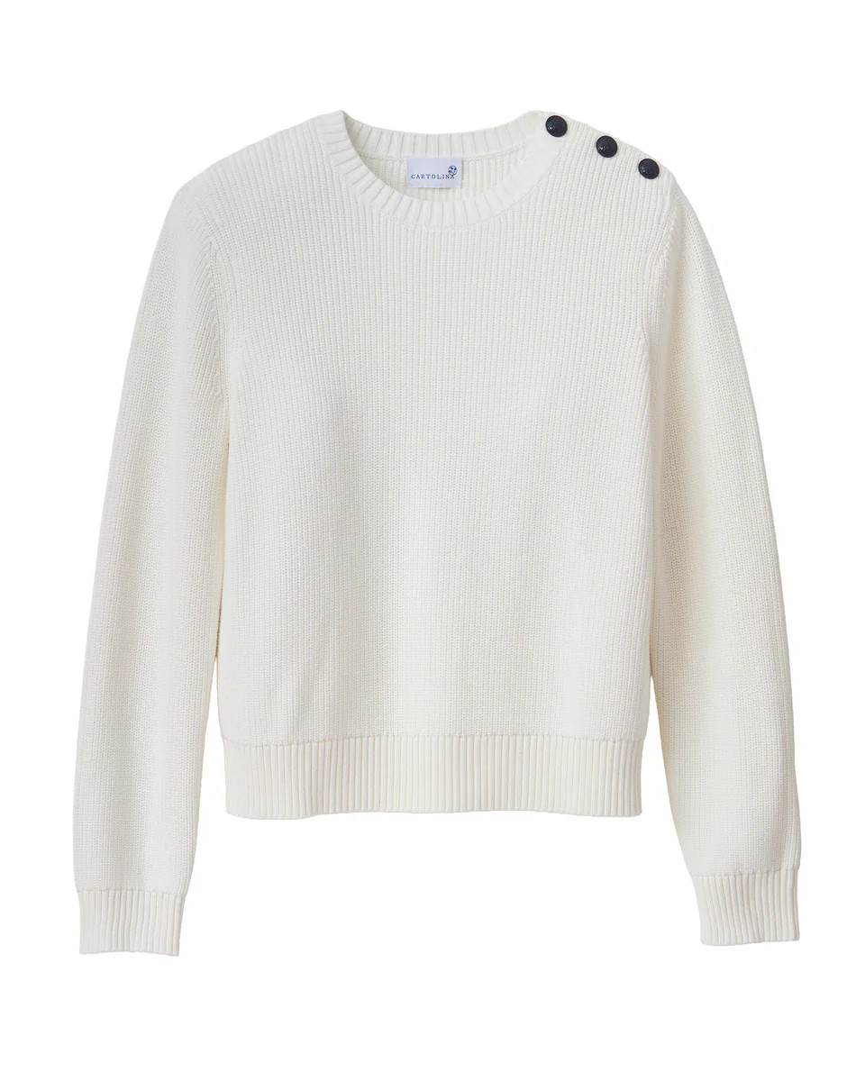 SU26 Collins Sweater-Bright White | Cartolina