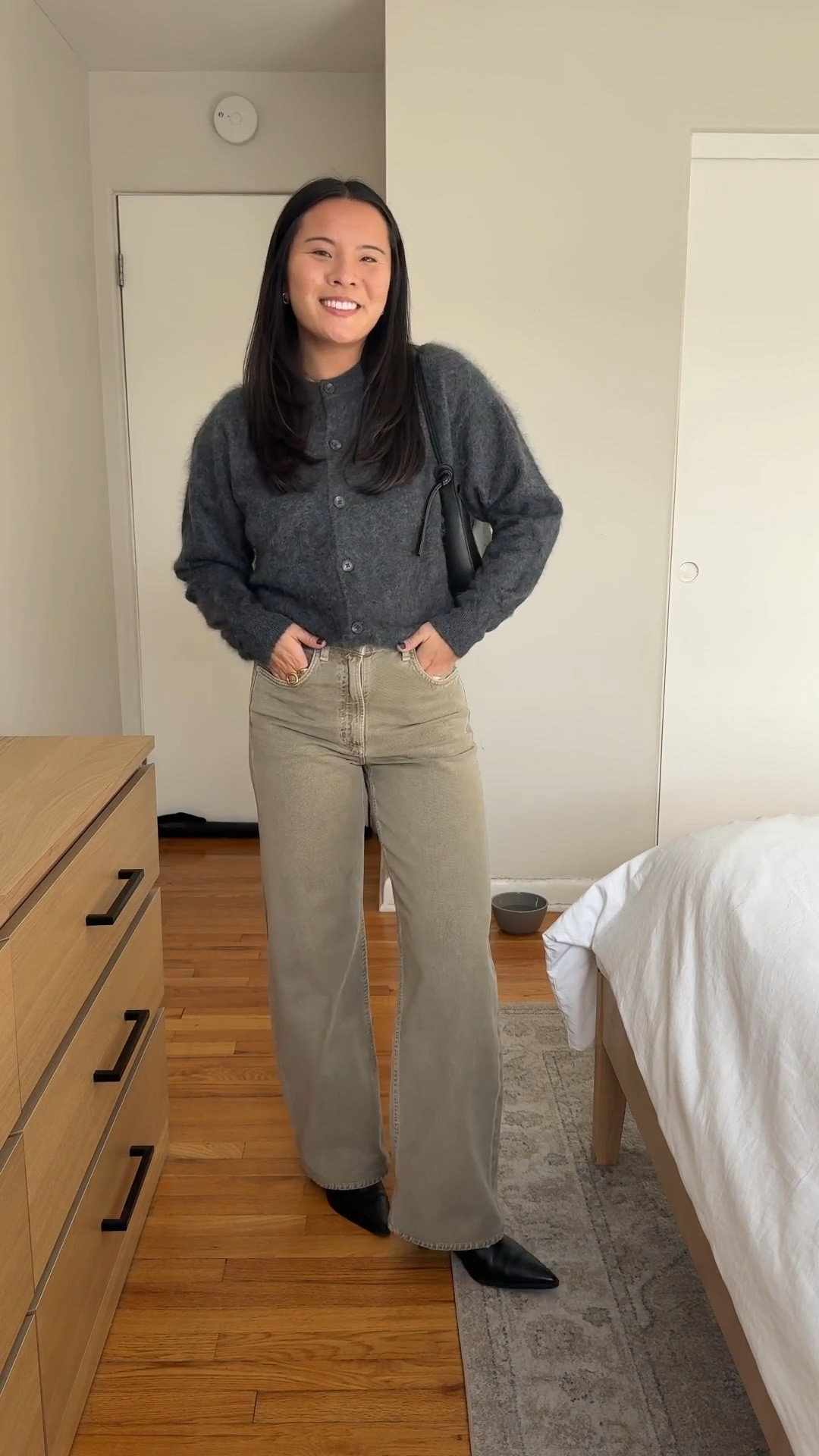 Cardigan: size small
Jeana’s size 26