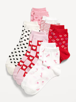 6-Pack Novelty Quarter Crew Socks for Women | Old Navy (US)
