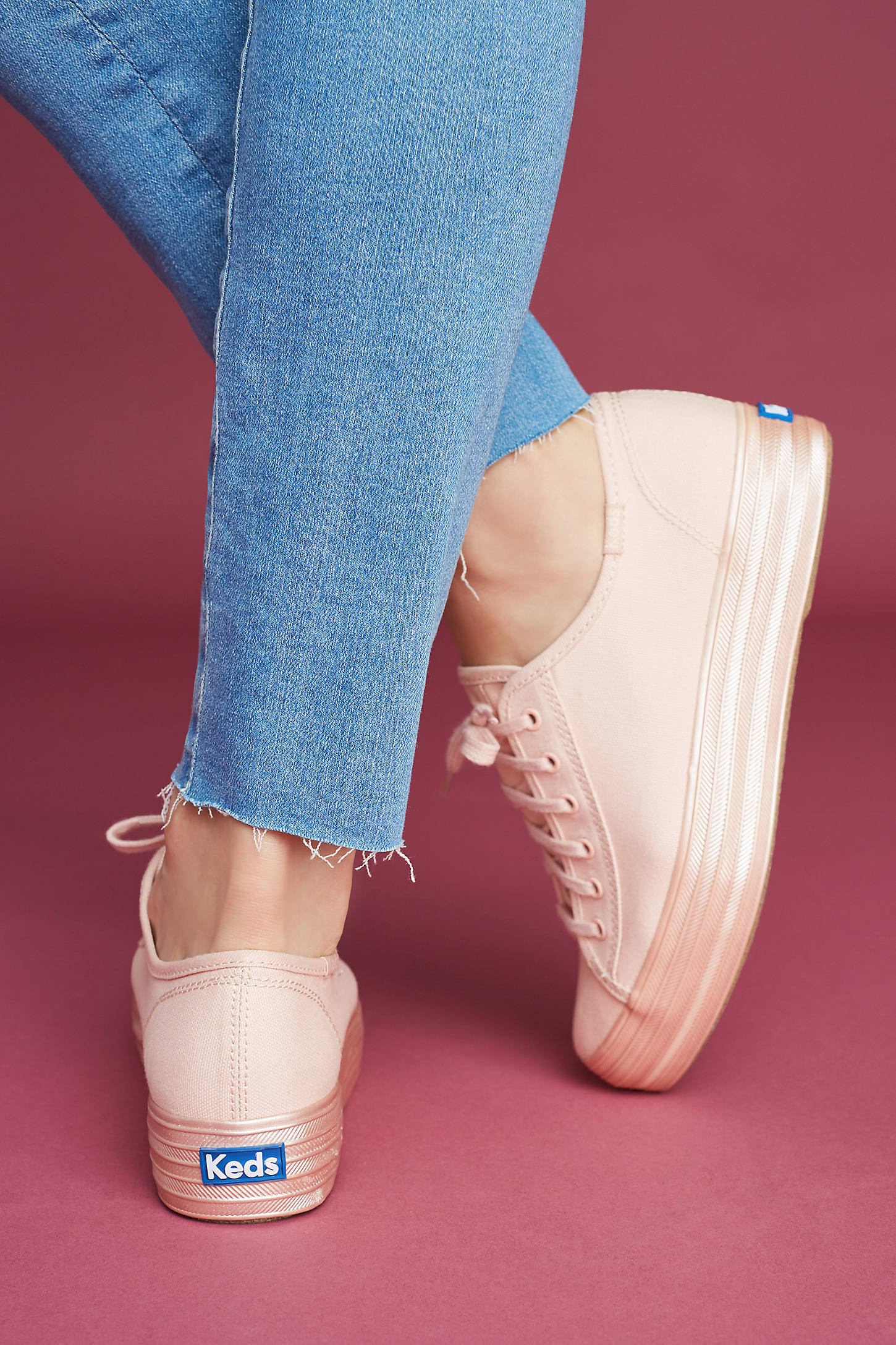 Keds Metallic Platform Sneakers | Anthropologie (US)