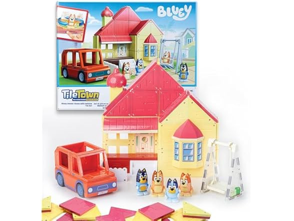 Tile Town Bluey Heeler Home & Vehicle - $26.99 - Free shipping for Prime members | Woot!