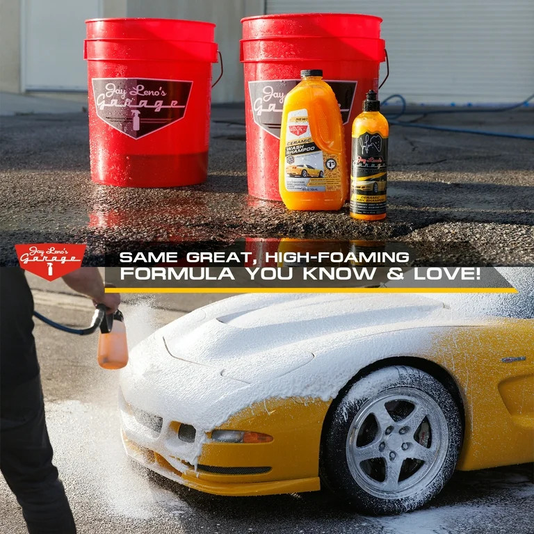 Jay Leno's Garage Complete Detailing Bucket Car Wash Kit - 8-Piece All-in-One Car Care Set | Walmart (US)