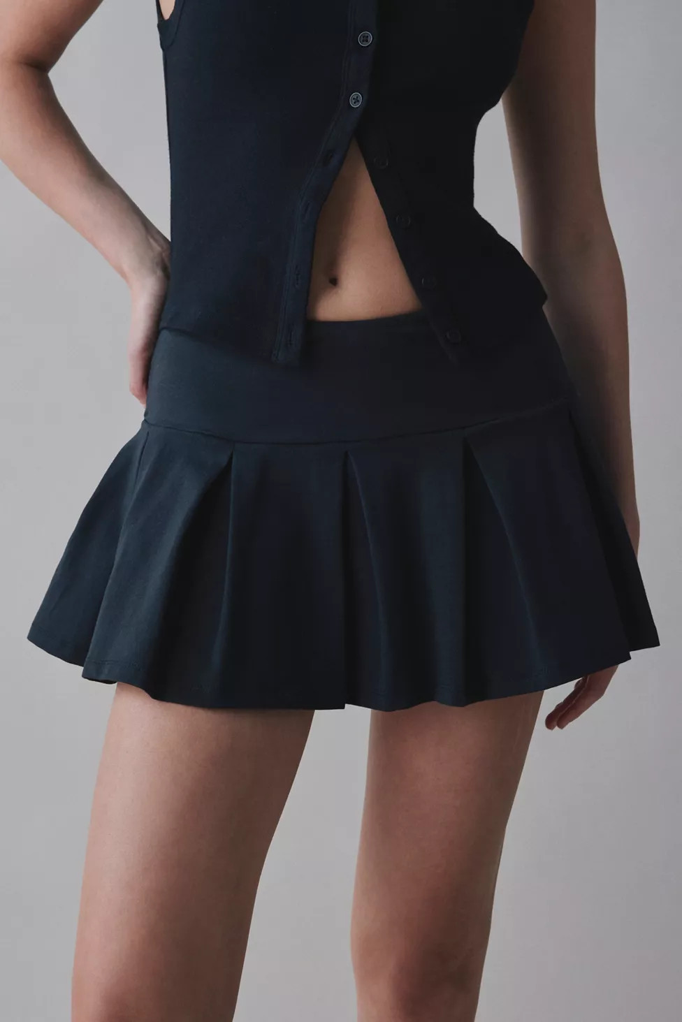 Out From Under Prep School Pleated Micro Mini Skort | Urban Outfitters (US and RoW)