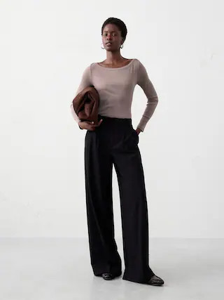 Ribbed Boatneck Top | Banana Republic Factory