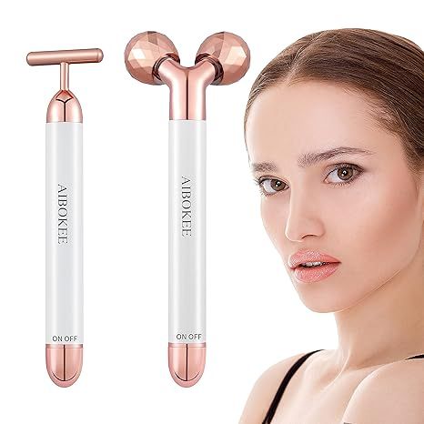 2 in 1 Electric Face Massager, 3D Roller and T Shape Face Massager Kit,Arm Eye Waist Leg Massager... | Amazon (US)