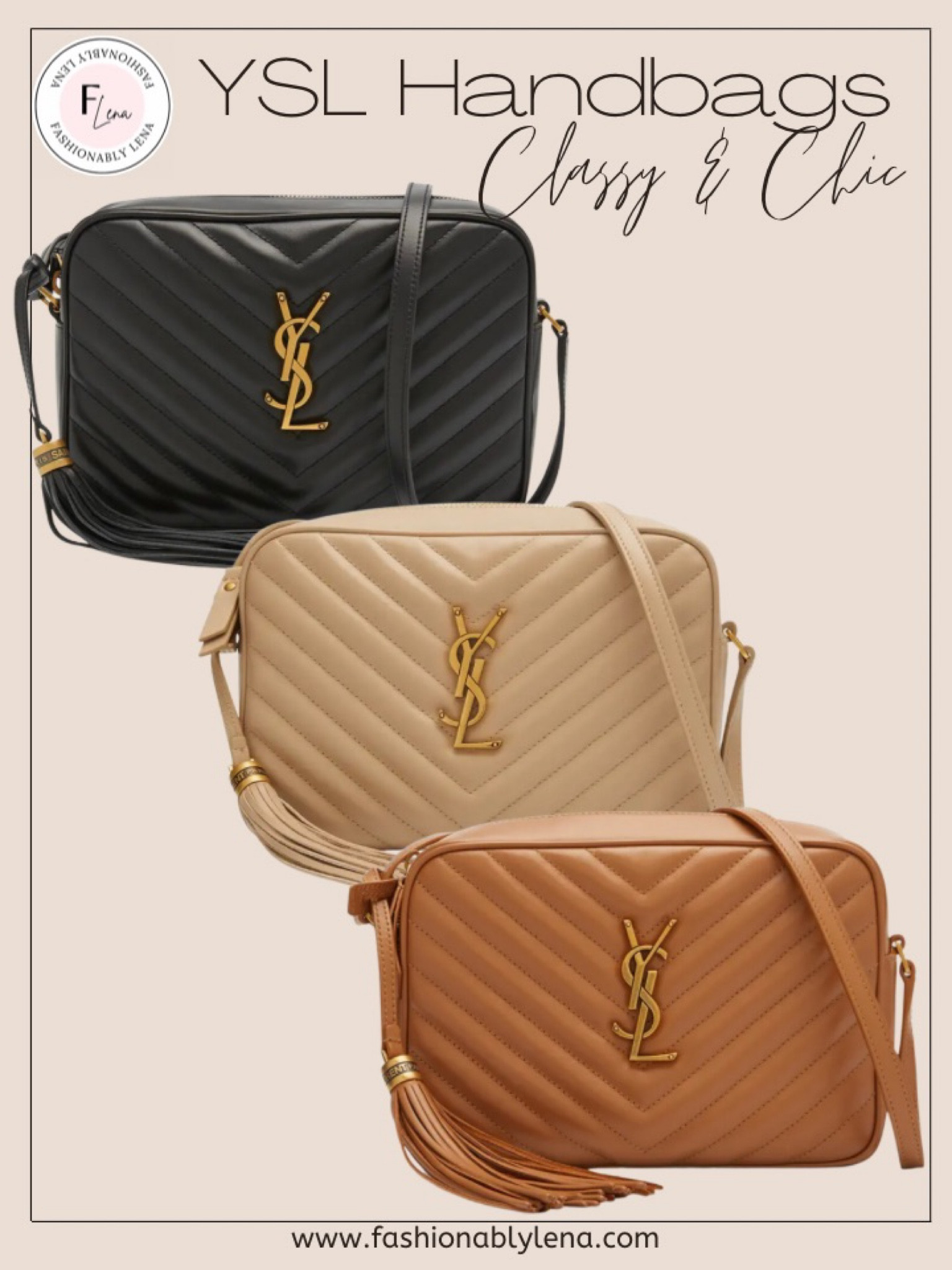 Ysl cream camera bag hot sale