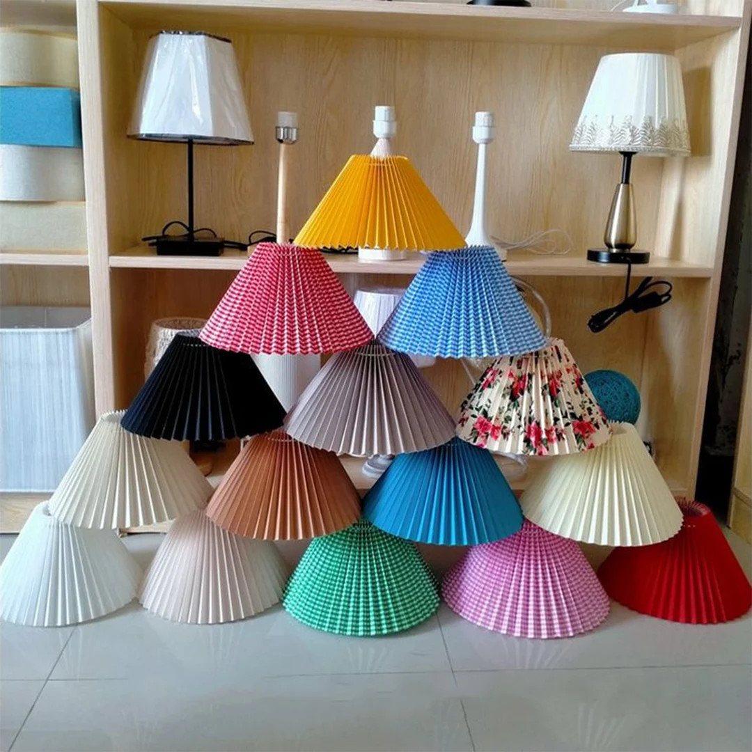Vintage Pleated Lampshade, Replacement Pleated Lampshade, Clip On Lampshade, Small Pleated Lampsh... | Etsy (US)