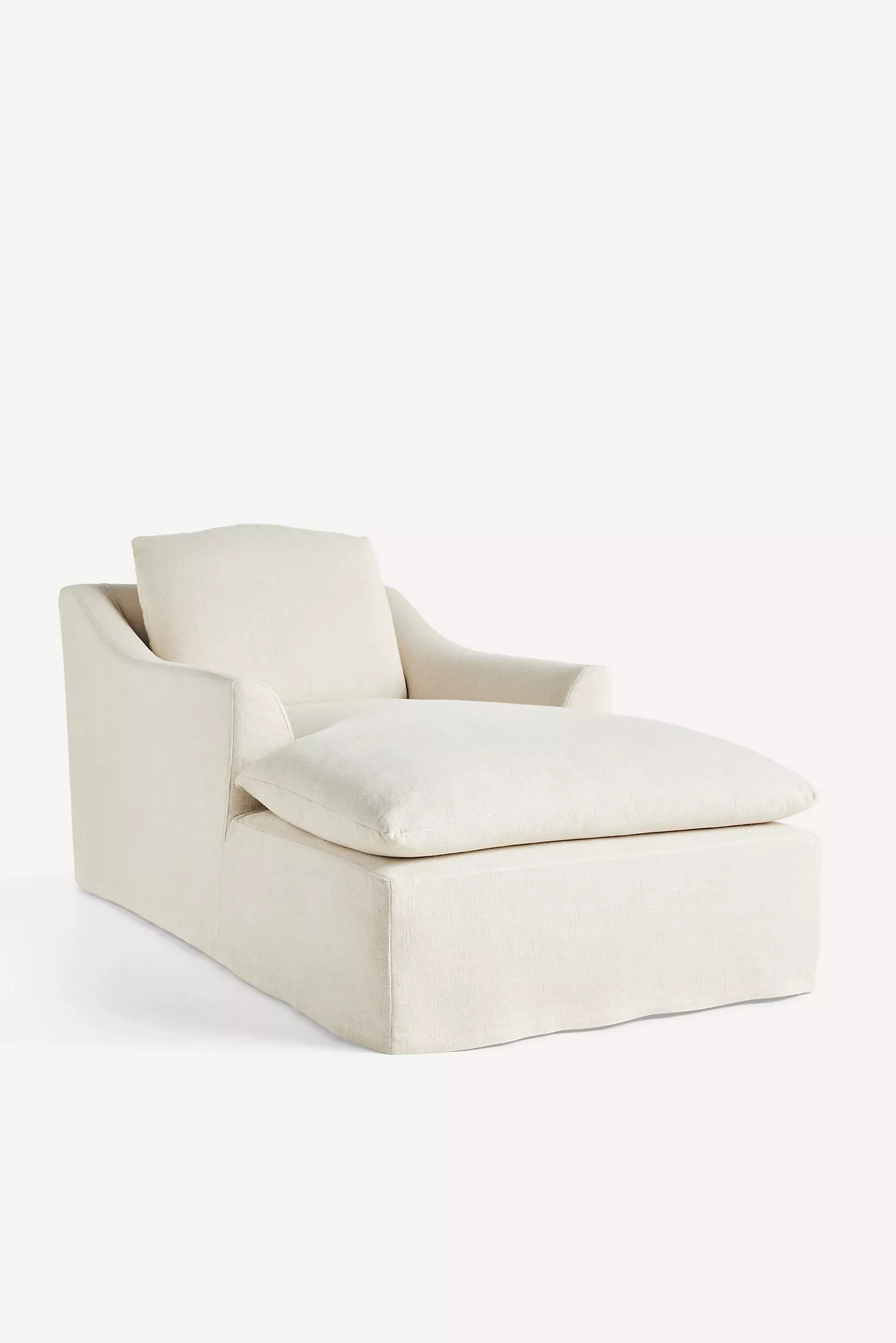 Nora Performance Linen Slipcover Chaise | Anthropologie (US)