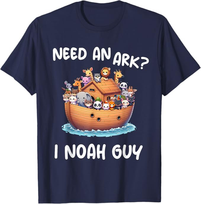 Anime Need an Ark? I Noah Guy Christian Funny Gifts Animal T-Shirt | Amazon (US)