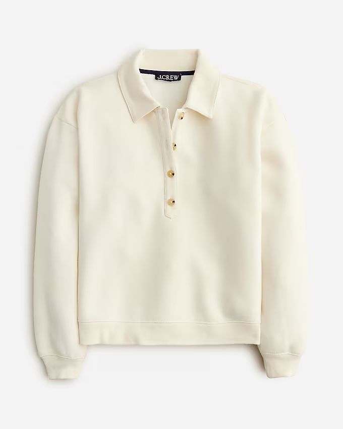 Heritage fleece polo sweatshirt | J.Crew US