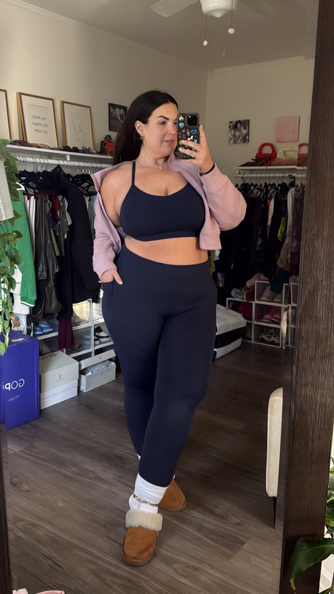 Xl top, xxl bottom 

#LTKPlusSize #LTKfitnessgoals