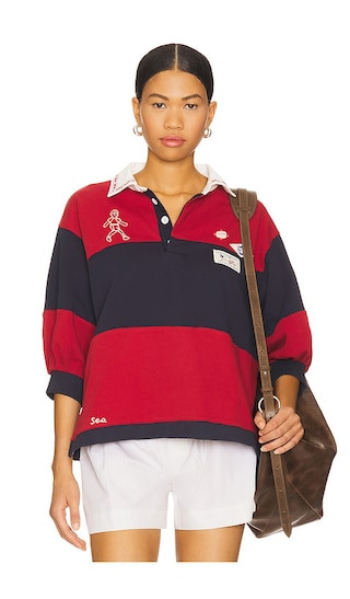 Carolyn Workwear Rugby Shirt in Multi | Revolve Clothing (Global)