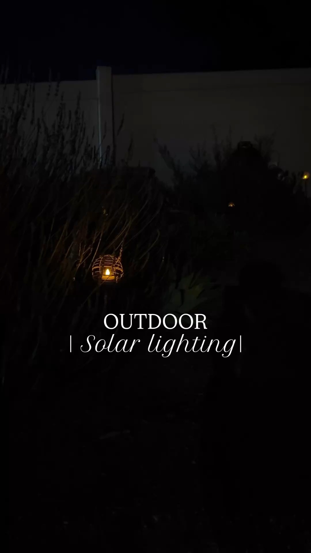 Solar powered ambience outdoor lighting! They come in a hanging option or push into the ground option. I love how they look at night! #outdoor #outdoordecor #solar 

#LTKHome #LTKU #LTKActive