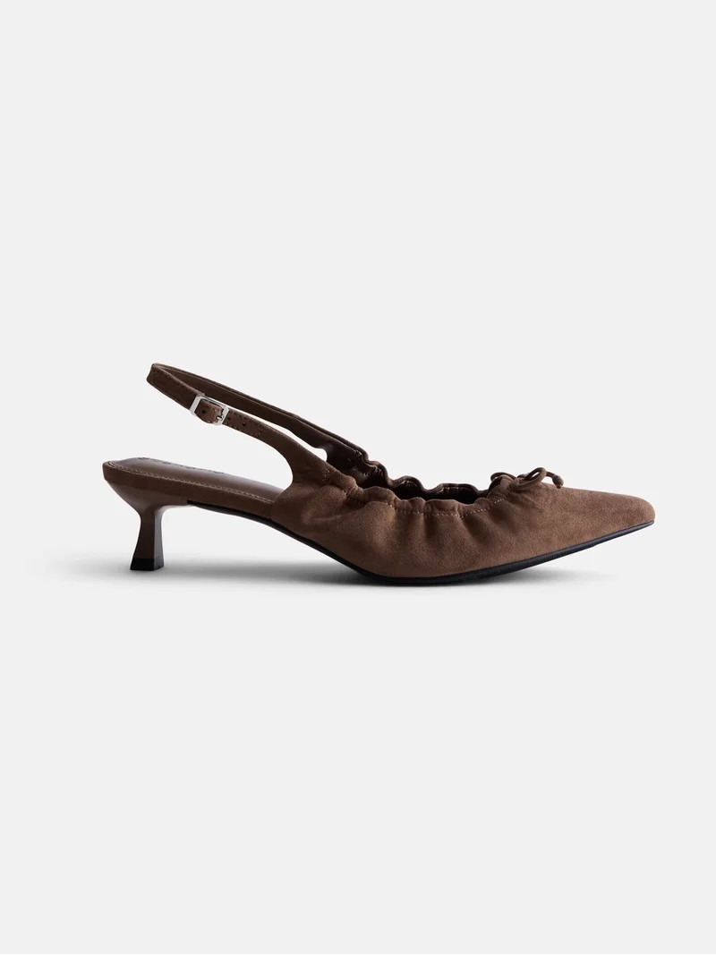 Scenario Women's Scrunch Slingback Heels | Walmart (US)