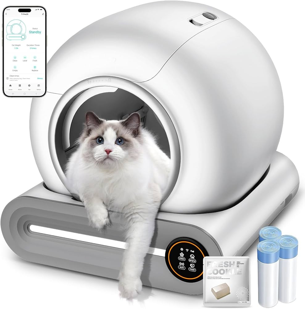 Automatic Litter Box, (2026) Multi-Function Upgrade Robot Self Cleaning Litter Box for Multiple C... | Amazon (US)