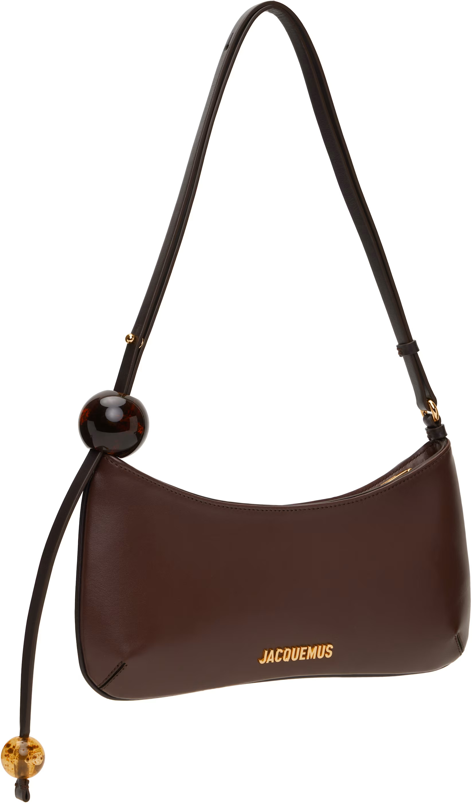 JACQUEMUS - Brown Les Classiques 'The Bisou Perle' Bag | SSENSE