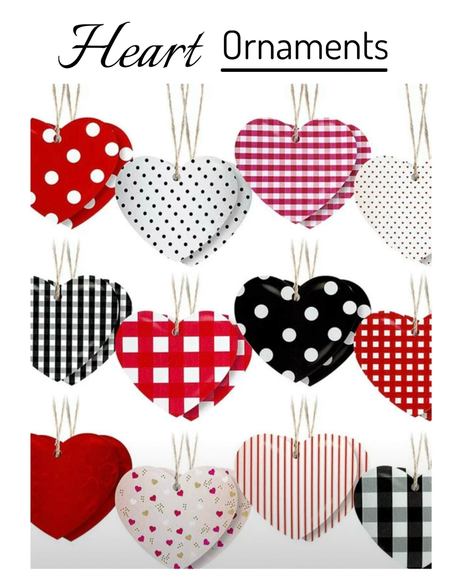 Heart Ornaments for Valentine’s Day!  For valentine trees, garland, or centerpieces. #amazon #walmart #target #valentinedecor #valentine #valentinesday 

#LTKGiftGuide #LTKSeasonal #LTKHome