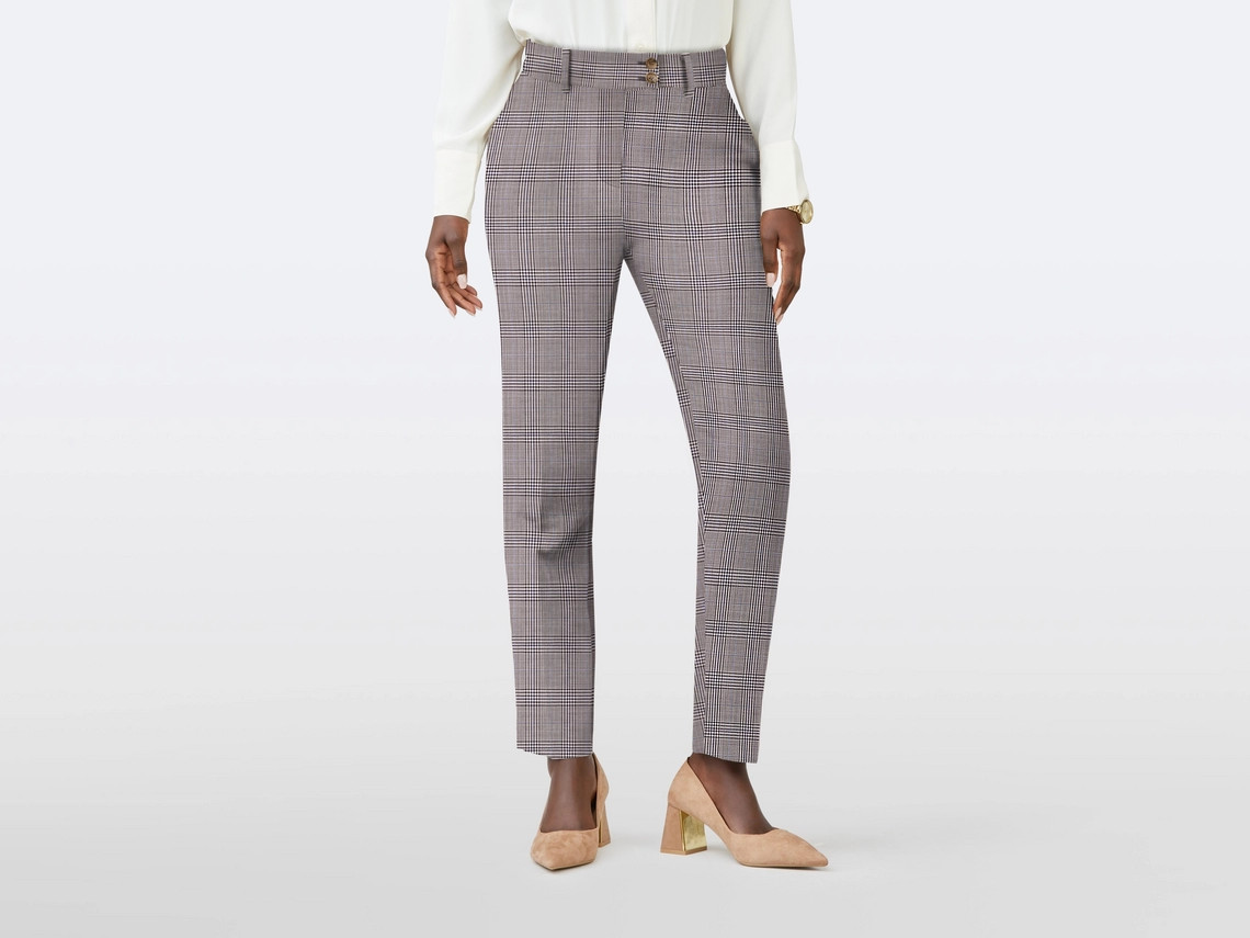 Milano Plaid Black and White Pants | Indochino
