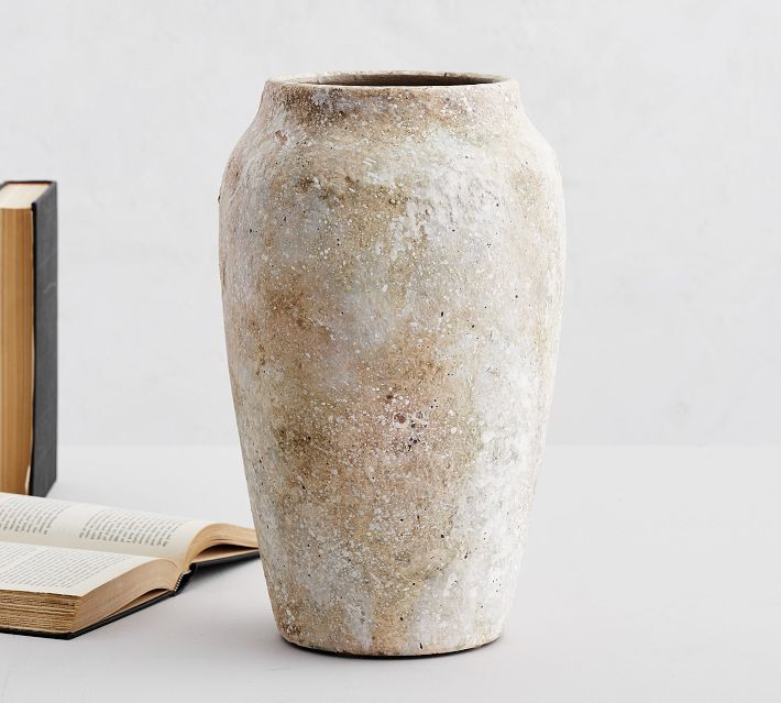 Artisan Handcrafted Terracotta Vase, Urn, Natural | Pottery Barn (US)
