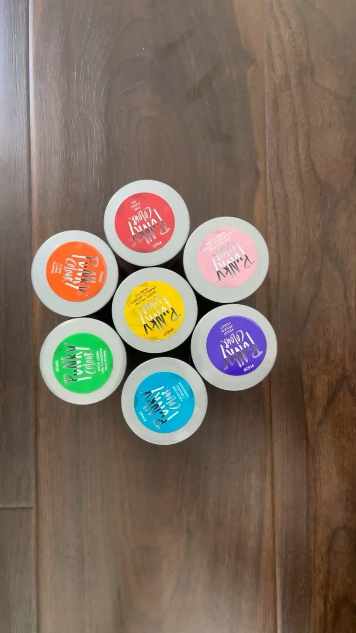 Fresh 🎨 fun 🌈 rainbow hair color for our visit to the Crayola Experience over the weekend. 

I always use @punkyhaircolour Semi Permanent colors and dilute them with my favorite hair conditioner to create the exact shades I’m after. 

🌟 What I love about their formula is that it’s THICC so you can get precision application without drips and co-mingling of colors when you aren’t trying to blend it. The consistency is great for mixing and creating custom shades - a little color theory goes a long way here!

All the colors used (diluted to varying degrees but at least 1:1):

🌶️ FIRE
🔥 FLAME
☀️ BRIGHT YELLOW 
🍏 APPLE GREEN
💙TURQUOISE
💜VIOLET
🌸 COTTON CANDY

I’ll link the semi-permanent hair colors and the cream lightening bleach used to create this look over on LTK!🌈

#fashionhaircolor #funhaircolor #pinteresthair #rainbowhaircolors #halfhaircolor #punkycolour#LTKSale 

#LTKxPrimeDay #LTKbeauty #LTKunder50