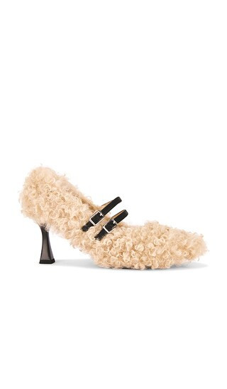 Zemeta Teddy Heel in Beige. - size 7 | Revolve Clothing (Global)