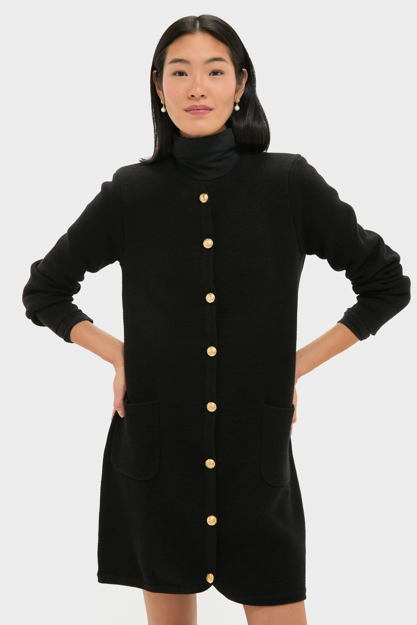 Black Knit Jaq Mini Dress | Tuckernuck (US)