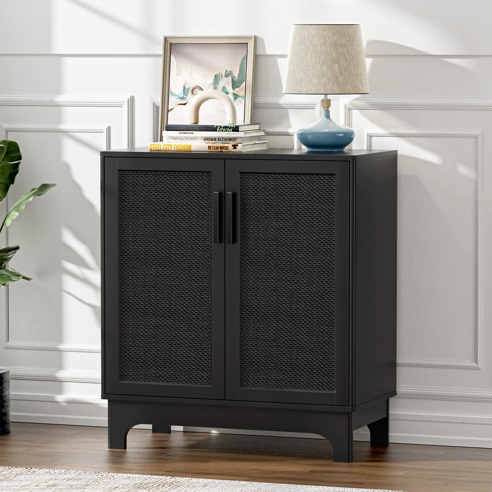 Winston Porter Byblos Accent Cabinet Rattan Storage Cabinet & Reviews | Wayfair | Wayfair North America