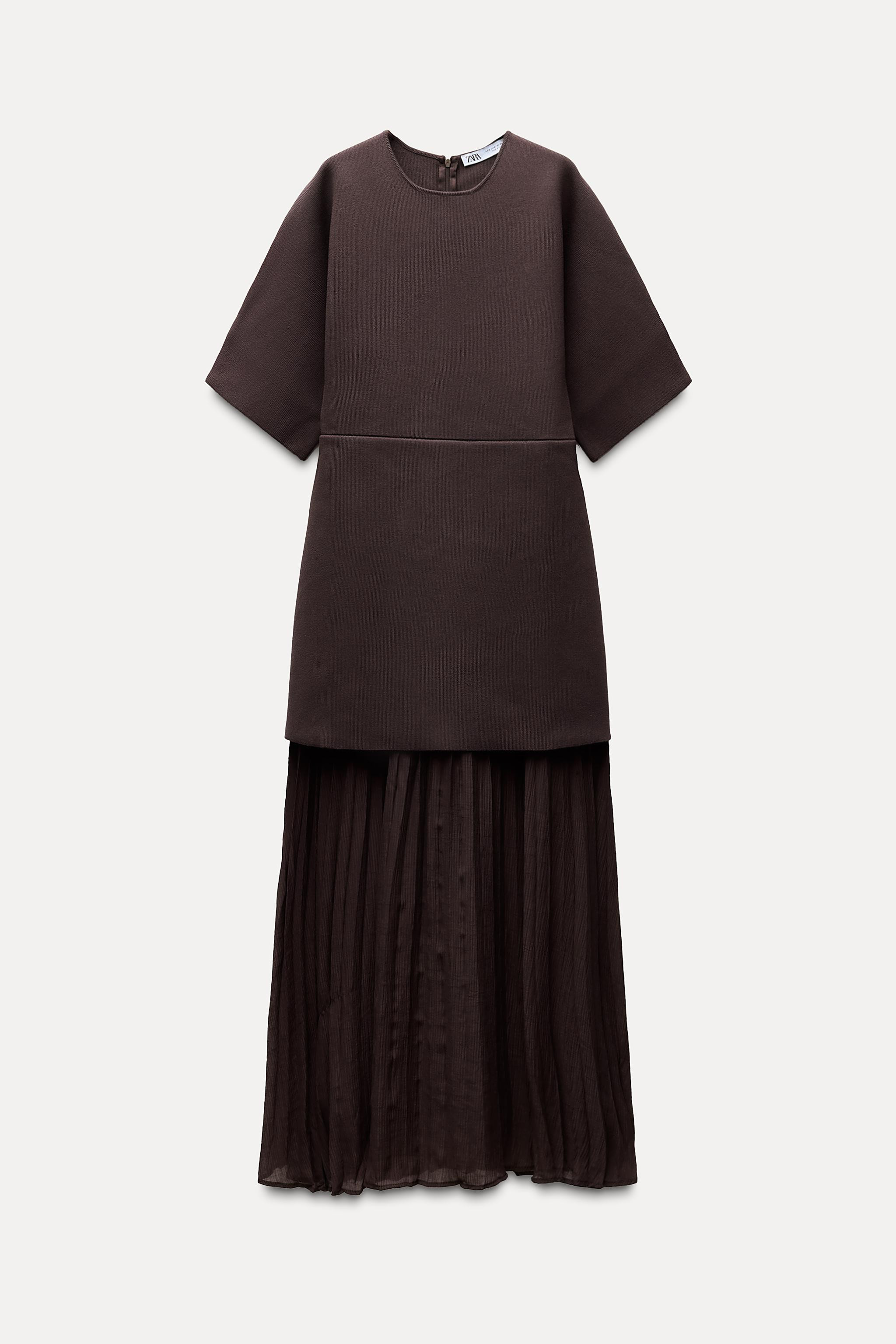 PLEATED COMBINATION DRESS | Zara US