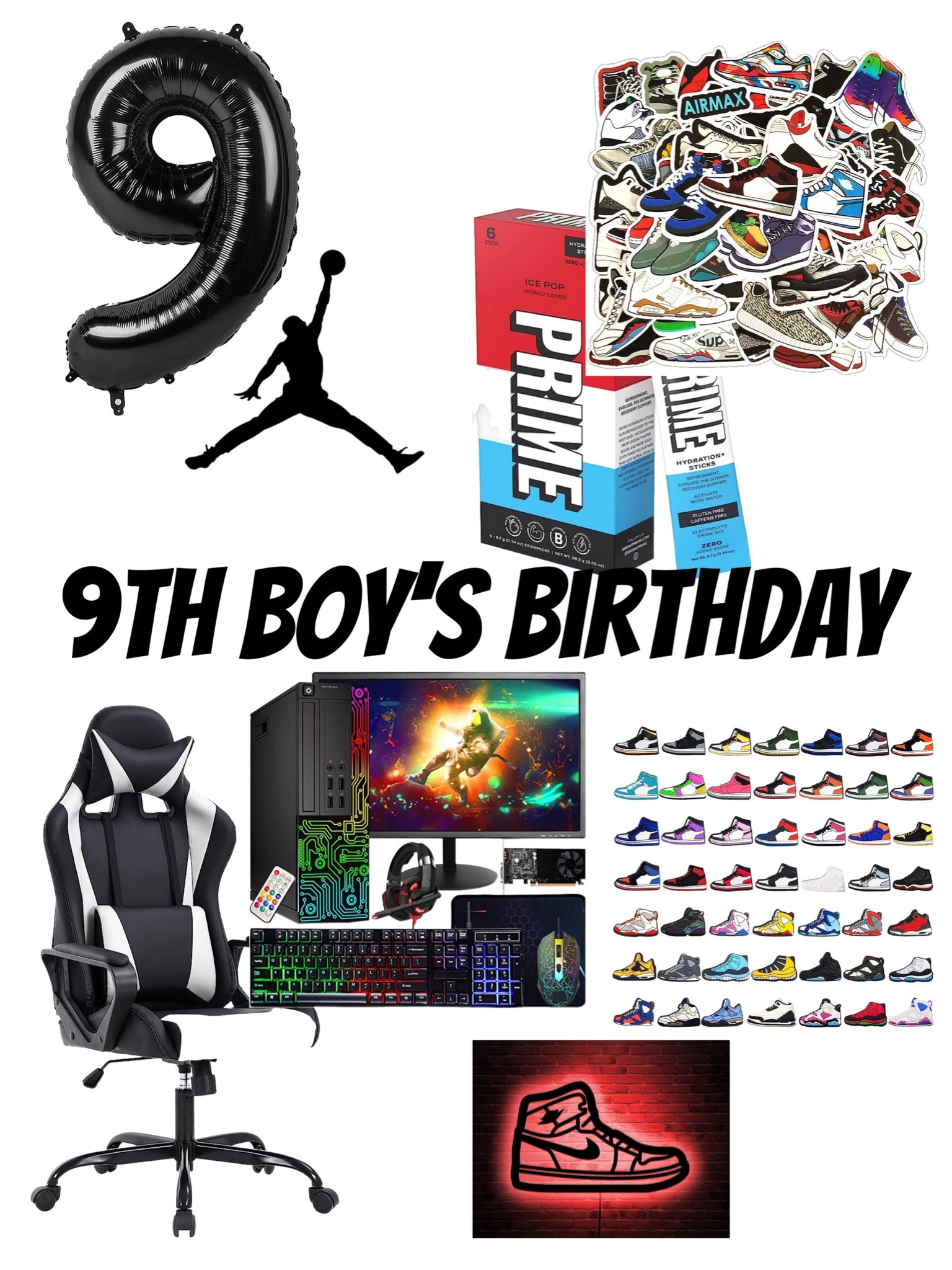 9th boys birthday ideas. #jordan #gaming #birthdayparty

#LTKshoecrush #LTKkids #LTKfamily