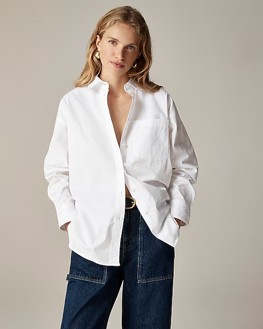 Étienne oversized shirt in lightweight oxford | J. Crew US