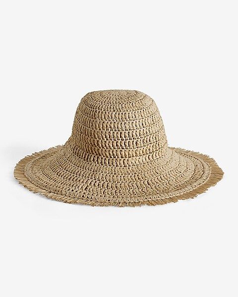 Tan Straw Beach Hat | Express