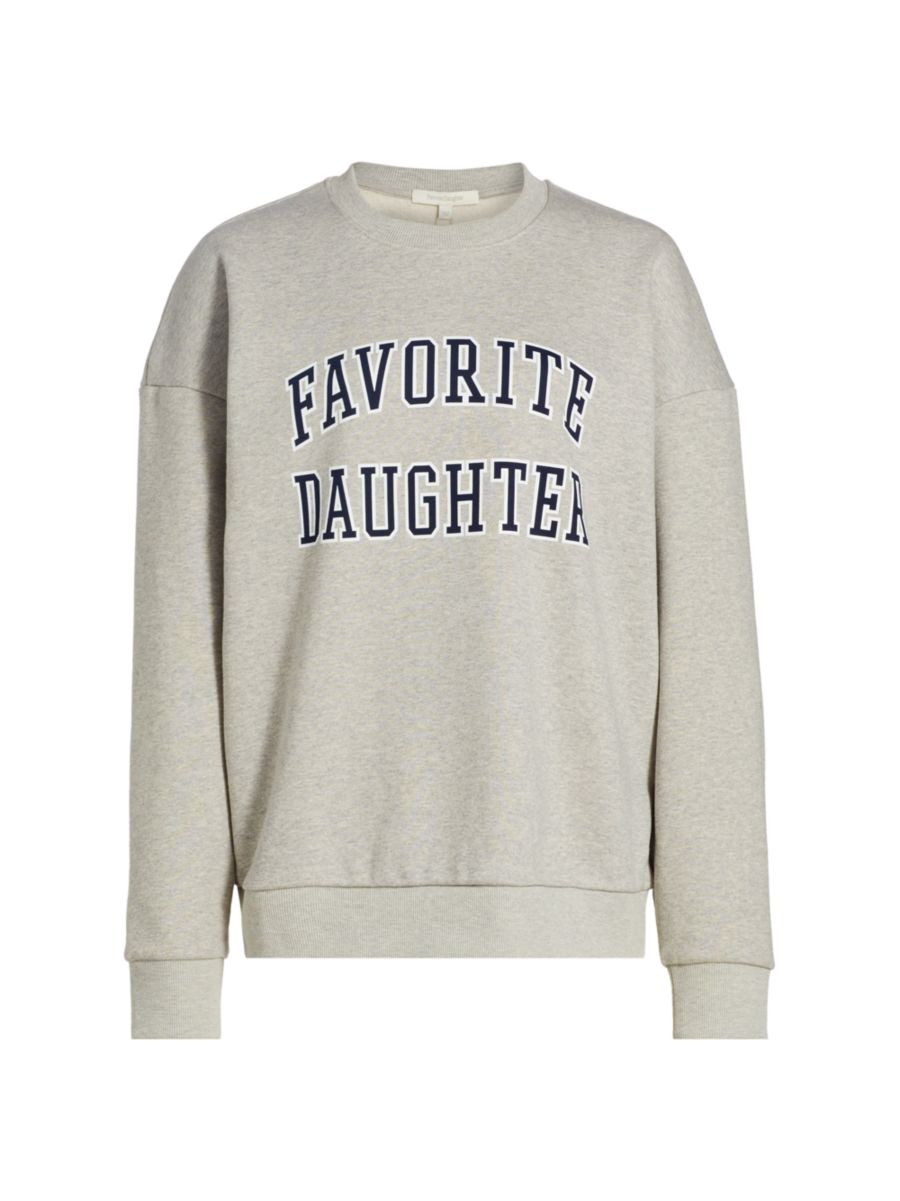 Collegiate Oversized Logo Cotton-Blend Sweatshirt | Saks Fifth Avenue