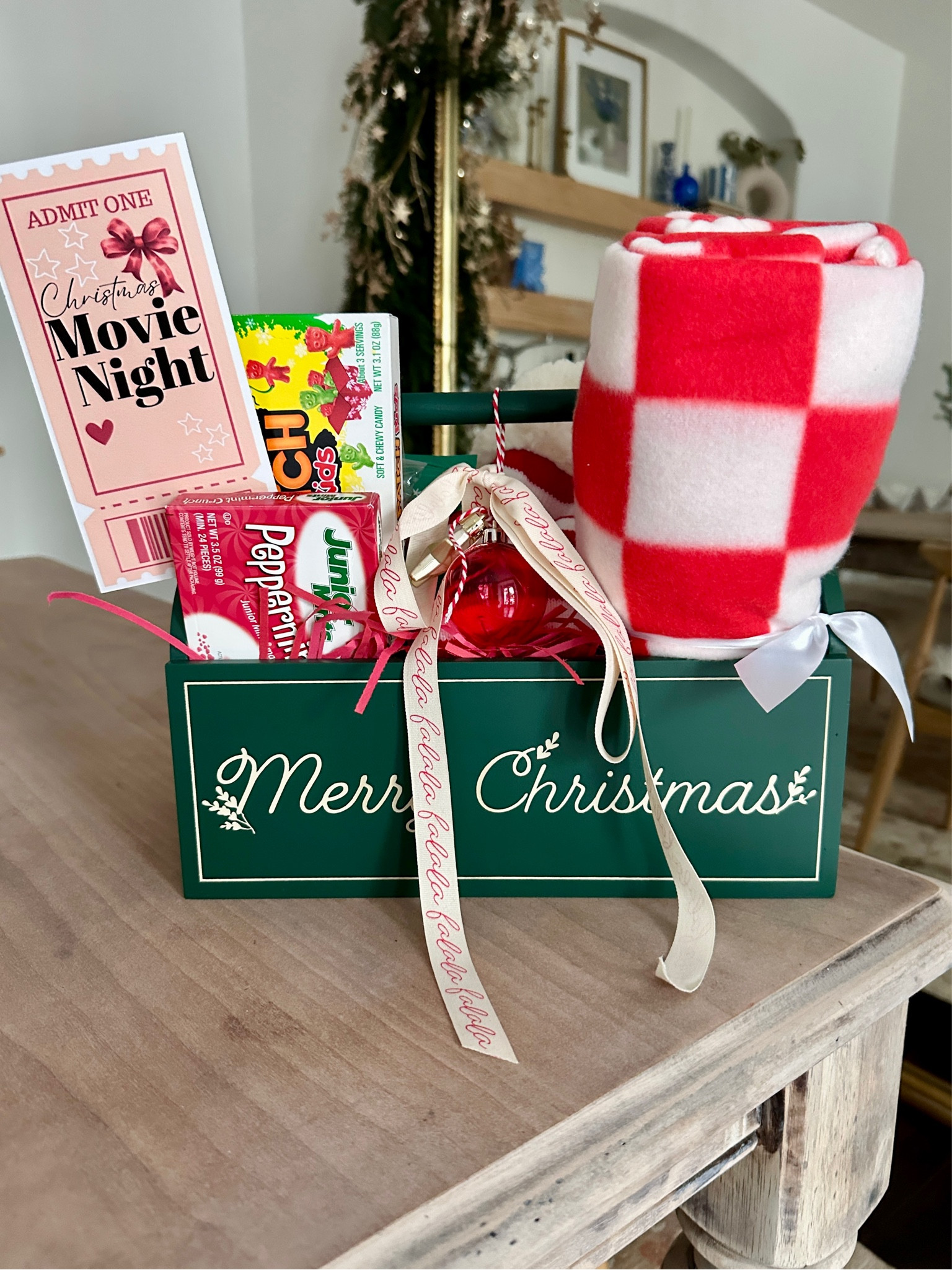 Christmas movie night gift basket is perfect for teachers and coworkers 

#LTKSeasonal #LTKGiftGuide #LTKHoliday