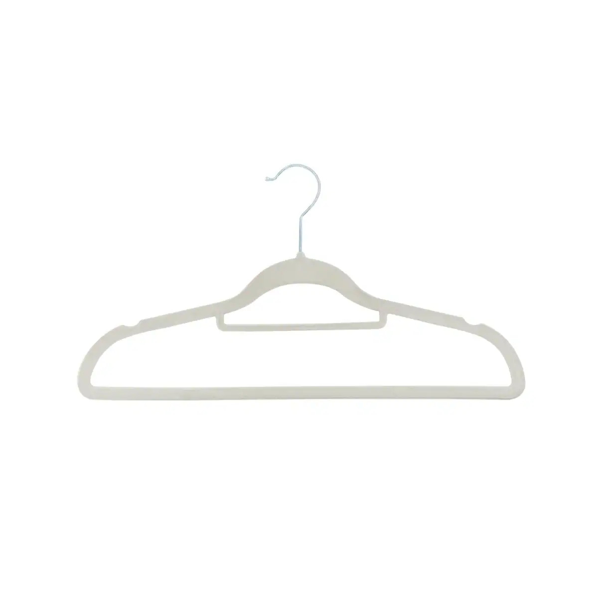 J&V TEXTILES Velvet Clothing Hanger (Ivory) in White | 615-IV | Lowe's
